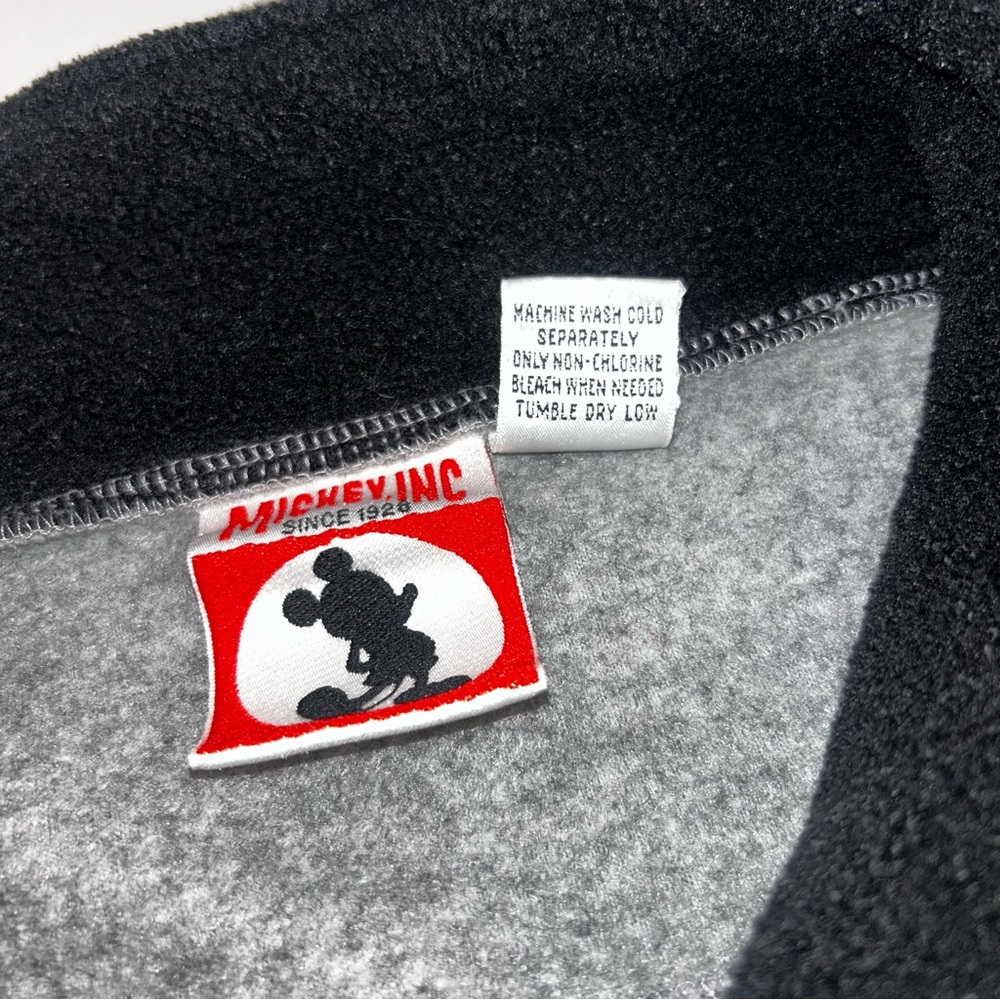 Mickey inc Walt Disney World Men’s Sweater Size Medium Gray 1/4 Zip - Picture 14 of 14